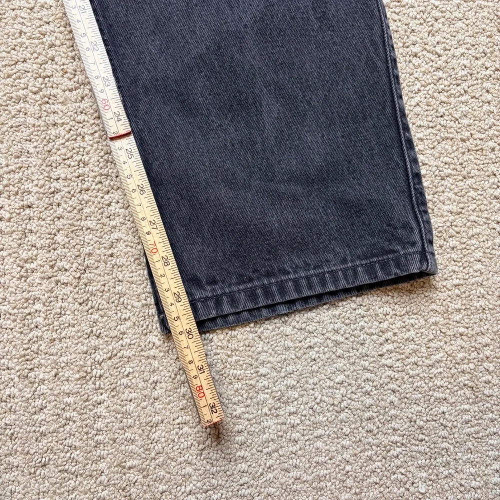 Vintage Levi 540 Relaxed Fit Jeans Mens 40x30 Faded Black Denim Orange Tab